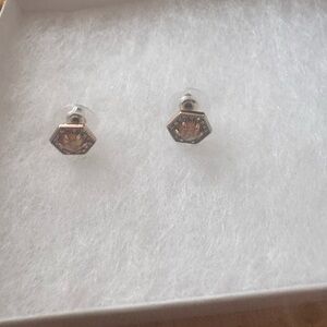 NWOT Michael, Kors Silver and Gold Geometric Earrings Minimalist Jewelry